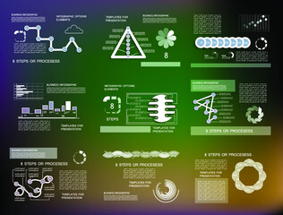 Obraz premium Infographic elements for annual reports