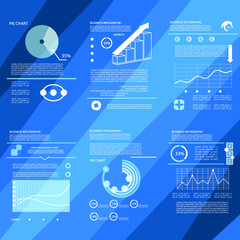 Infographic elements for annual reports