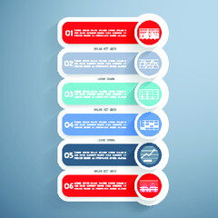 Elements for business data visualization, Modern infographic design, vector set templates