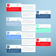 Elements for business data visualization, Modern infographic design, vector set templates