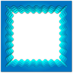 blue frame for text with flowers,vector border