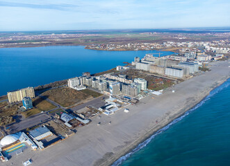Mamaia resort - Romania seen from above in autumn