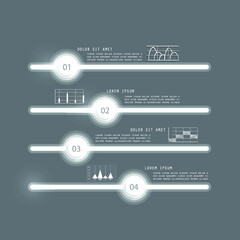 Elements for business data visualization, Modern infographic design