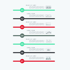 Elements for business data visualization, Modern infographic design, vector set templates