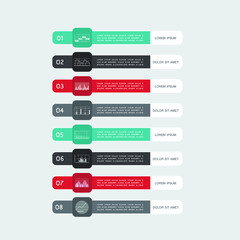 Elements for business data visualization, Modern infographic design, vector set templates