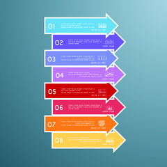 Elements for business data visualization, Modern infographic design