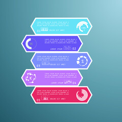 Elements for business data visualization, Modern infographic design