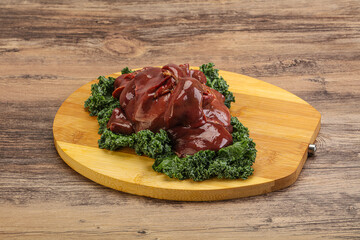 Raw chicken liver for cooking