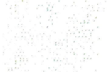 Light multicolor, rainbow vector background with gender symbols.