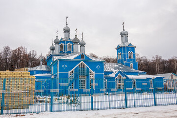 Holy Avraamievsky temple in Bolgar city. Bulgar historical and architectural complex was included in the list of historical world heritage site by UNESCO. Tatarstan Republic, Russia