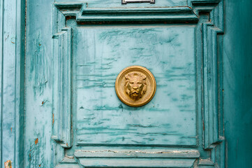 Ancient door on the streets of Szombathely