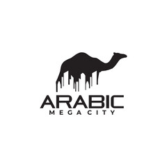 Arabic middle east city building logo design