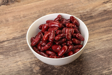 Canned red Kidney in the bowl