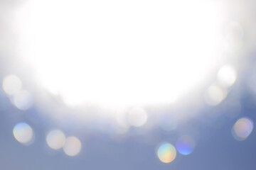 キラキラとした白い光