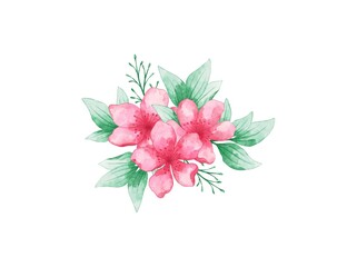 Flowers Arrangement Watercolor. Flower watercolor for wedding card design