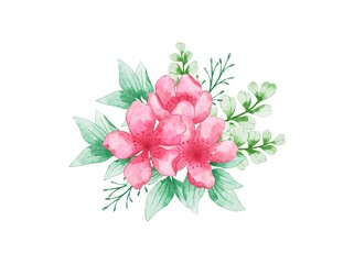 Flowers Arrangement Watercolor. Flower watercolor for wedding card design