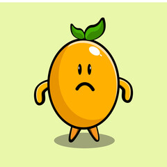 orange kawai character is perfect for kids themes. this design suitable for sticker because this design is very cute