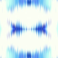 Optical kaleidoscope blur texture background. Seamless washed out symmetry ombre effect. 80s style retro geometric mirror pattern. High resolution beach wear fashion textile