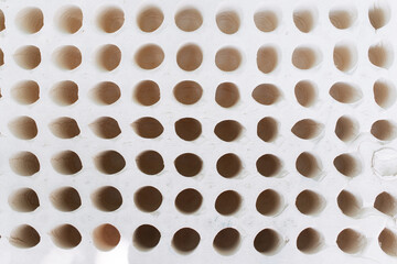 porous poriferous material for air ventilation with holes	