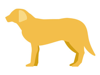 イヌのシルエットイラスト