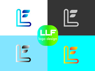 New LLF typography logo design