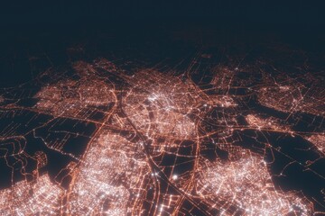 Utrecht Aerial View Night Top