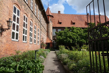 Fototapeta na wymiar Innenhof des Rathauses in Lueneburg