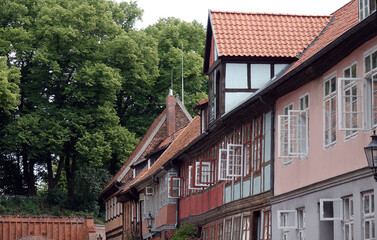 Haeuser in der Strasse 'Auf dem Meere' in Lueneburg