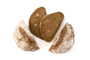 Mischbrot mit Walnüssen und Haselnüssen