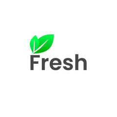 Fresh natural food logo