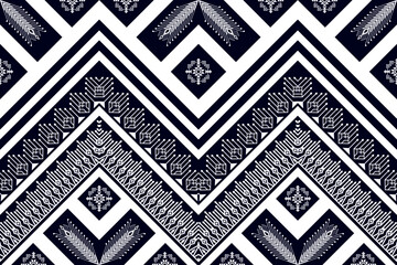 Geometric Moroccan ethnic pattern design. Aztec fabric carpet mandala ornament chevron textile decoration wallpaper. Tribal turkey African Indian traditional embroidery vector illustrations background