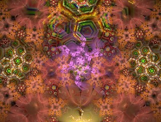 Obraz premium Imaginatory fractal abstract background Image