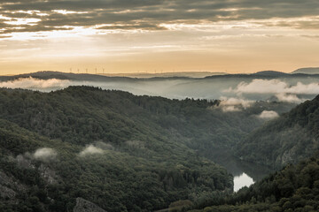 Sonnenaufgang an der Saarschleife