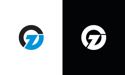Minimal trendy monogram art logo. Monogram professional elegant awesome artistic ZC, OZ ,ZO, CZ initial based Alphabet icon logo. Initials Business logo. - obrazy, fototapety, plakaty