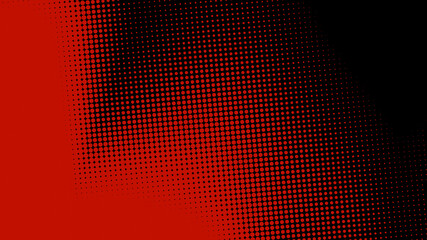 Dots halftone red black color pattern gradient texture  background.