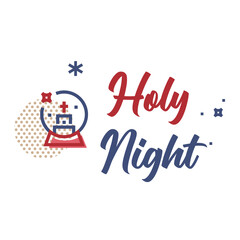 Holy Night Greeting Card