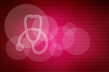 2d illustration medical health care symbols futuristic background
