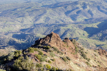Devil's Pulpit via the summit. Mount Diablo State Park, Contra Costa County, California, USA.