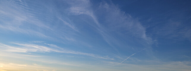 Fototapeta na wymiar background with beautiful blue sky clouds and sun