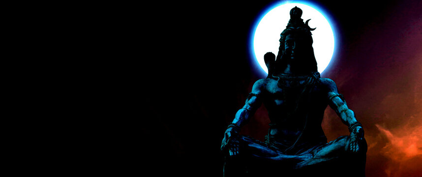 God Shiva poster for mahashivratri Hindu God Shiva image