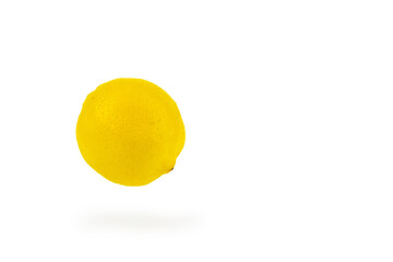 Tropical organic falling lemon fruit, citrus, vitamin C. Lemon, Copy space