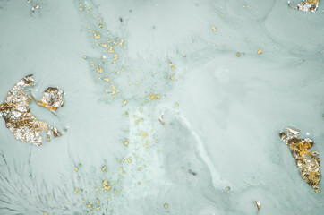 Agate swirl. Pastel abstraction. Geode artist work of art. Aquamarine luxury art in Eastern style. Beautiful Larimar stone. Marbled paper.