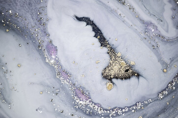 Agate swirl. Pastel abstraction. Geode artist work of art. Aquamarine luxury art in Eastern style. Beautiful Larimar stone. Marbled paper.