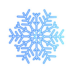 snowflake icon. New year design elements, frozen sign. Vector illustration