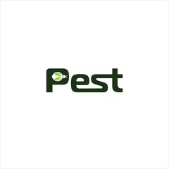 word pest logo vector template