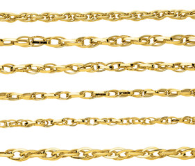 Fototapeta premium Gold chain isolated