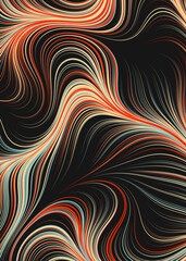 Abstract Perlin Noise Geometric Pattern generative computational art illustration