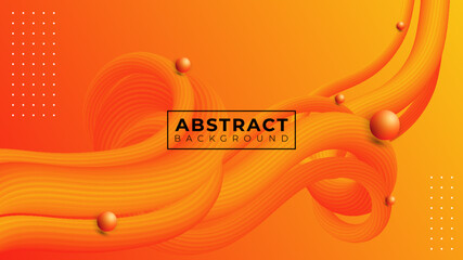 3D Fluid abstract vector trendy modern background illustration design.