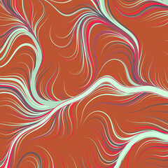 Fototapeta premium Abstract Perlin Noise Geometric Pattern generative computational art illustration