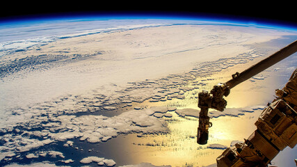 Beauty of Nature Seen From Space. Digital Enhancement. Elements of this image furnished by NASA
